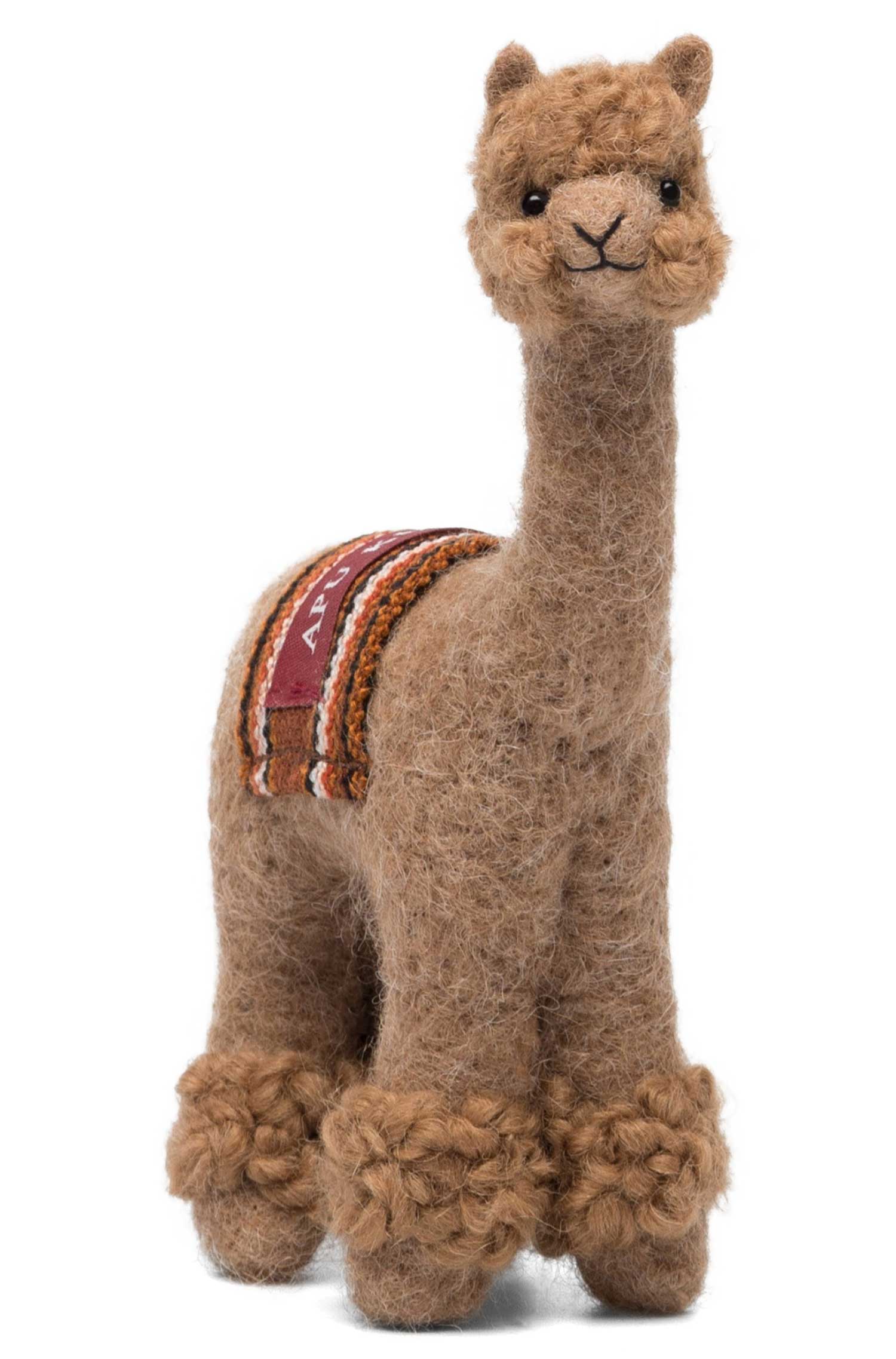 Alpaka Stofftier PUKI-braun