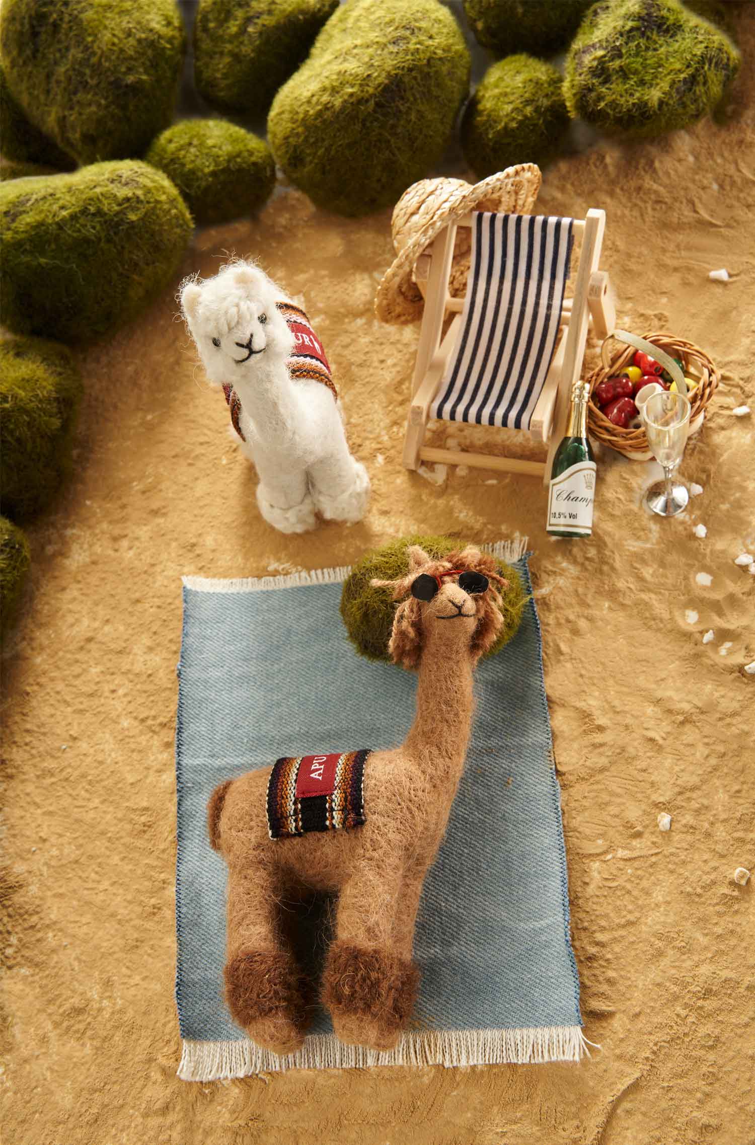 Alpaka Stofftier PUKI-braun