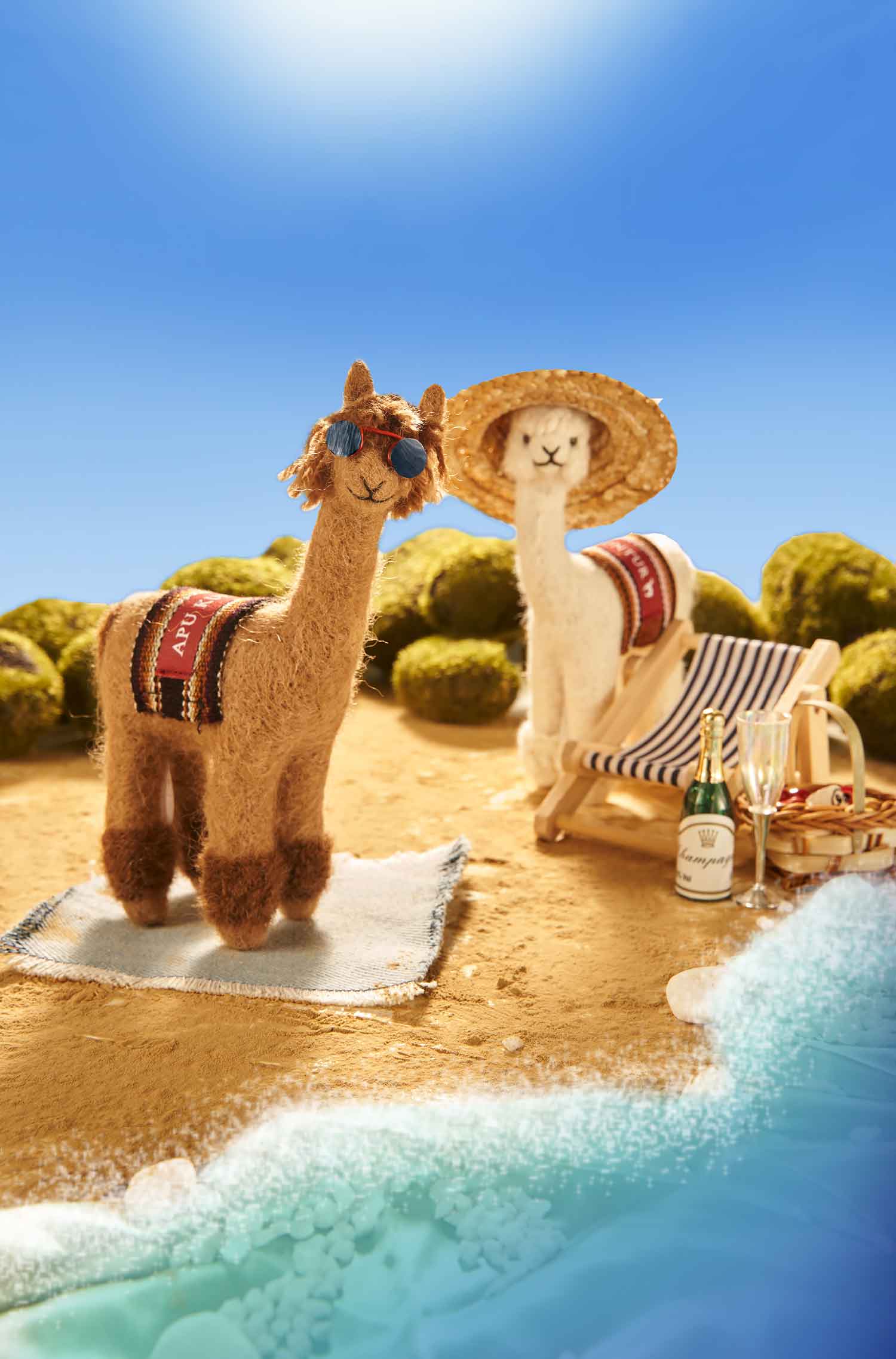 Alpaka Stofftier PUKI-weiss