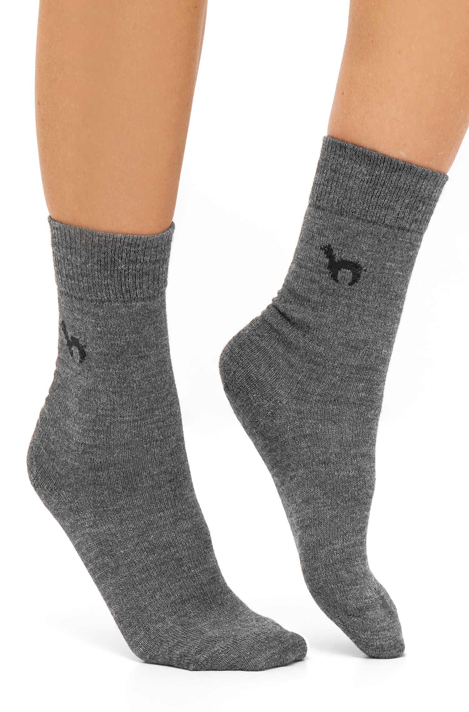 Alpaka Socken BUSINESS-grau