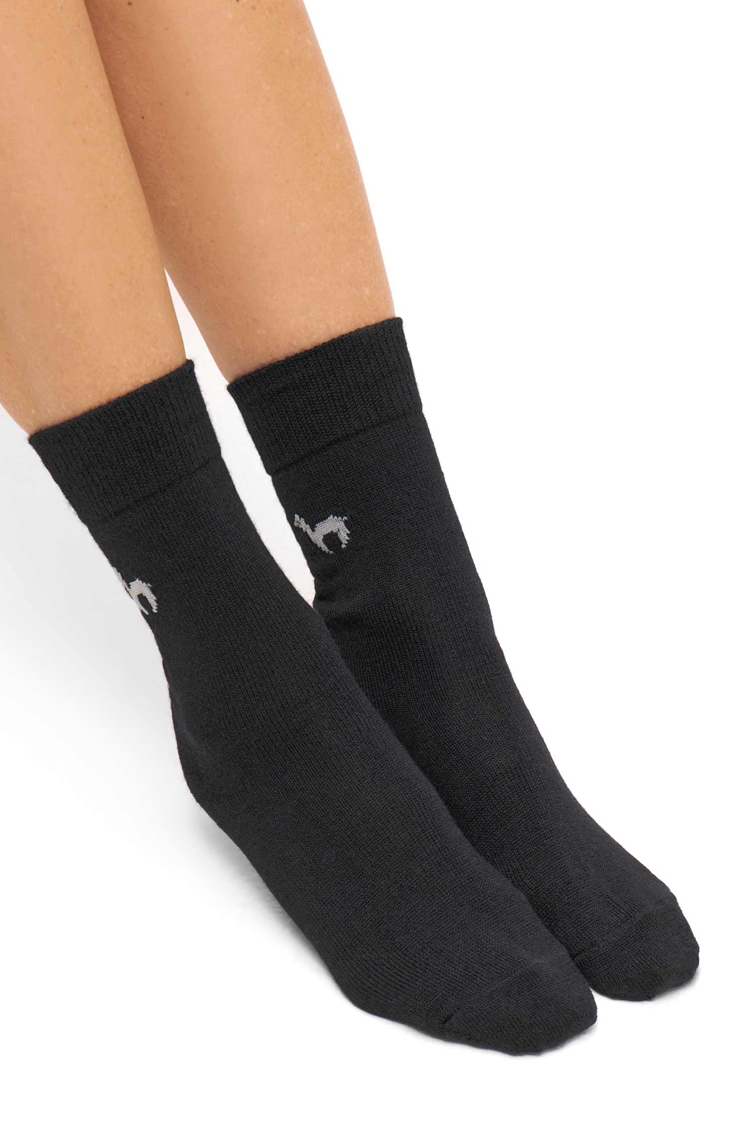 Alpaka Socken BUSINESS | 6er-Pack-schwarz