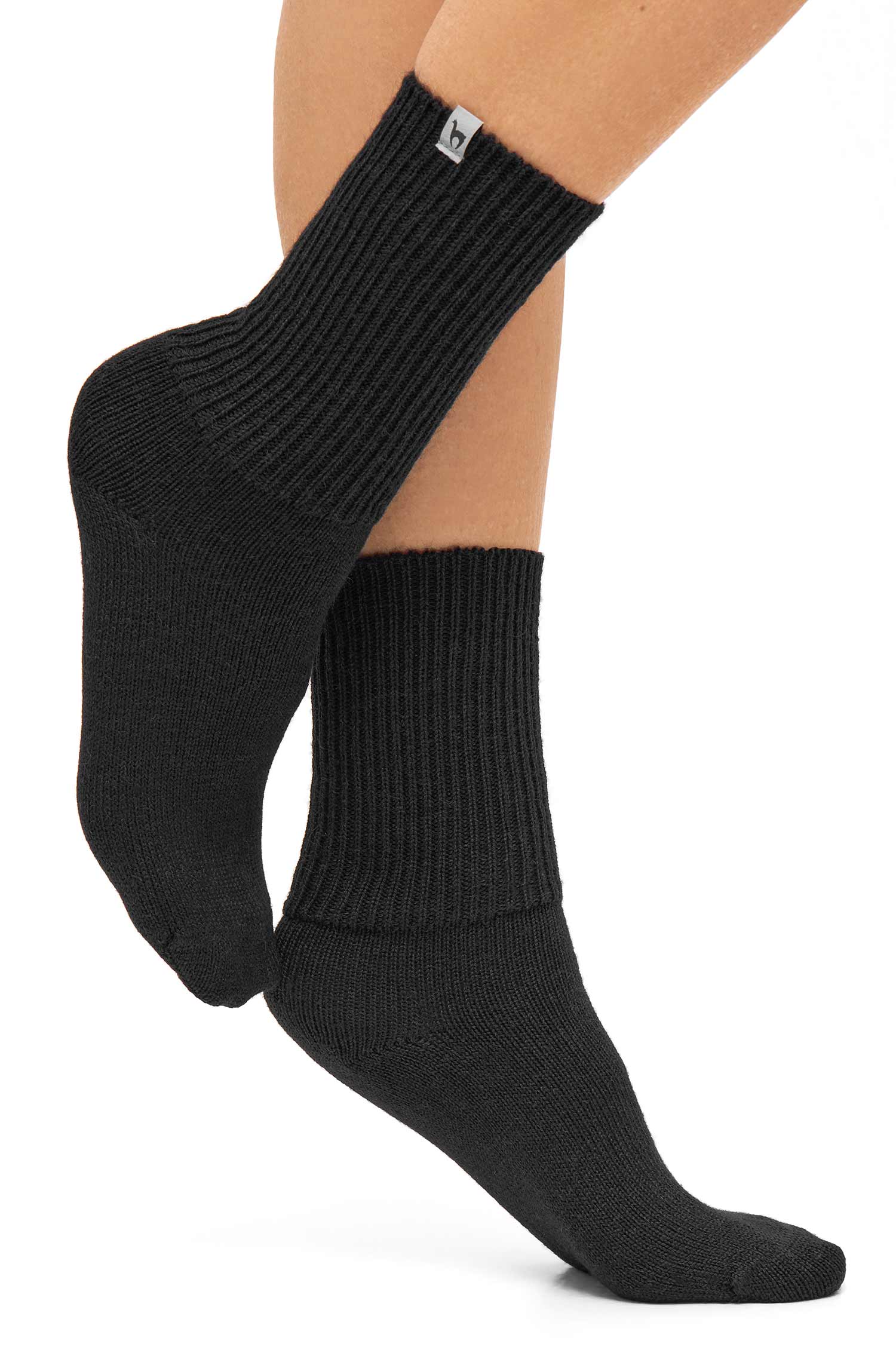 Alpaka Socken SOFT | 6er-Pack-schwarz