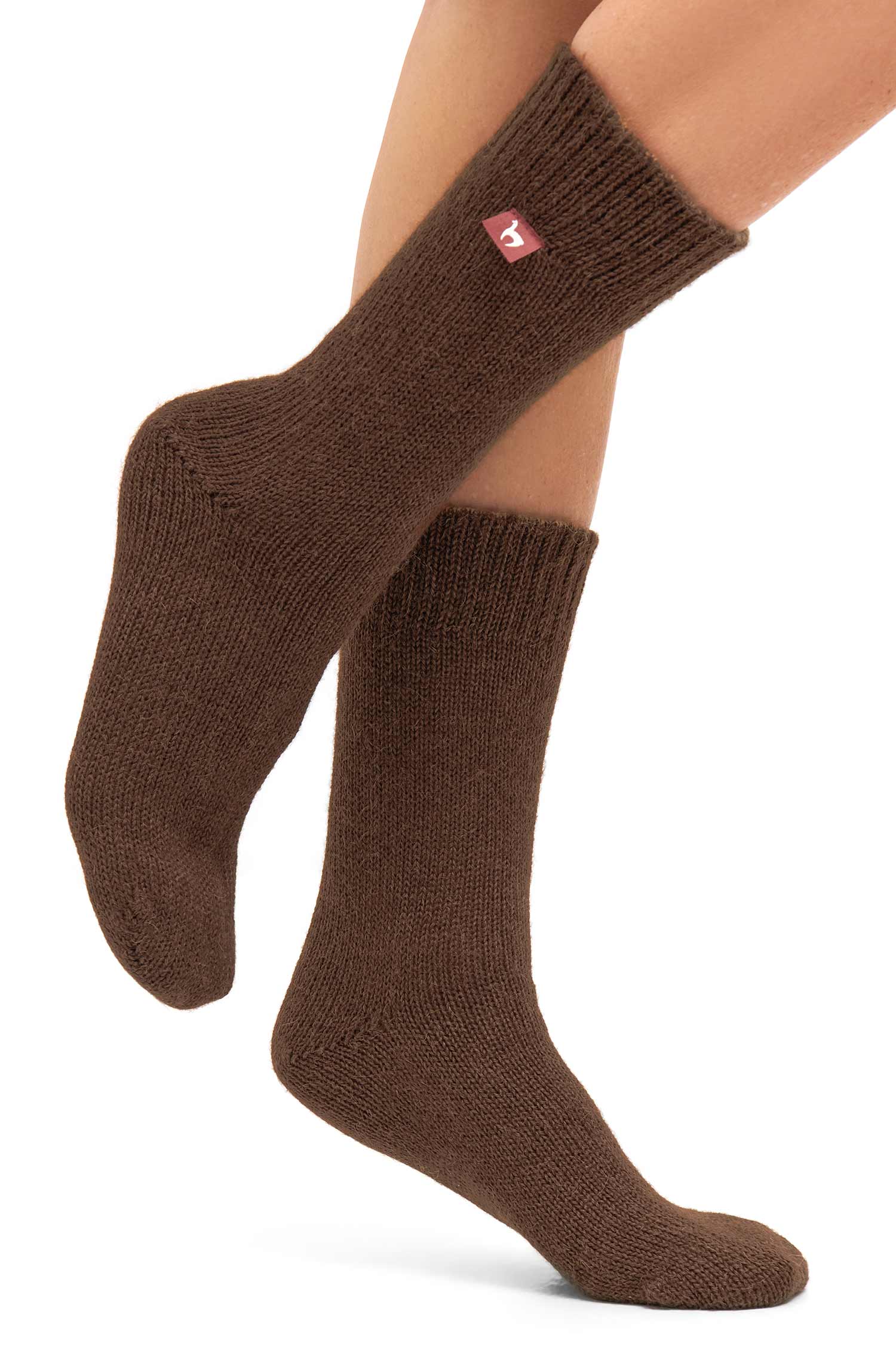 Alpaka Socken WENDE | wendbar-braun/kamel