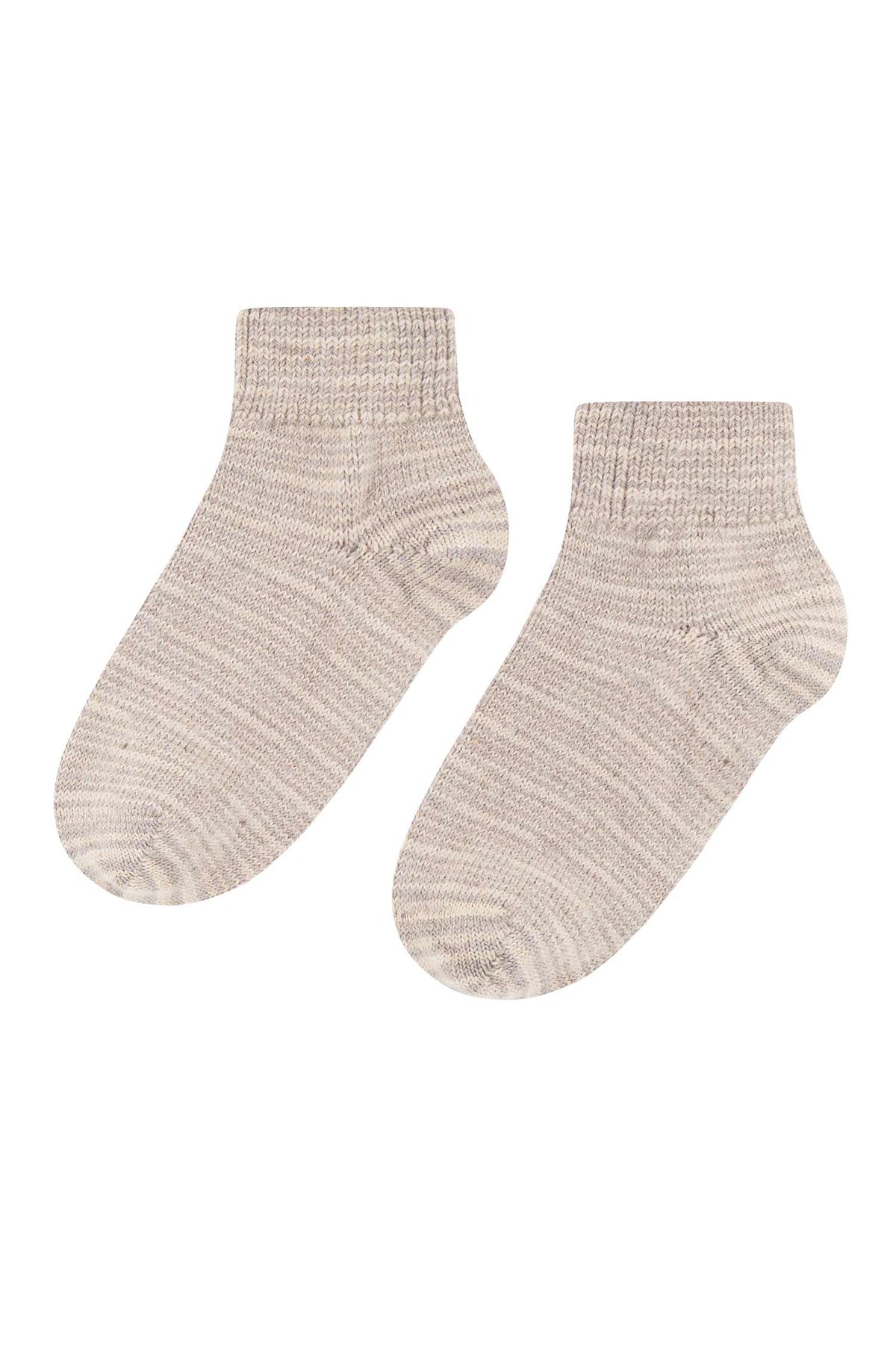 Alpaka Socken FREIZEIT-sand meliert