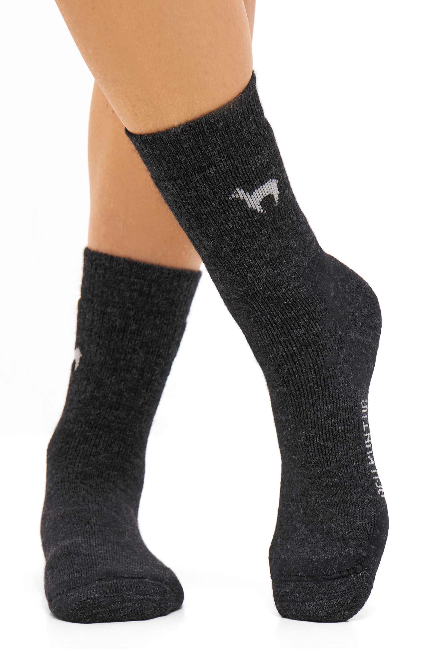 Alpaka Socken TREKKING-anthrazit