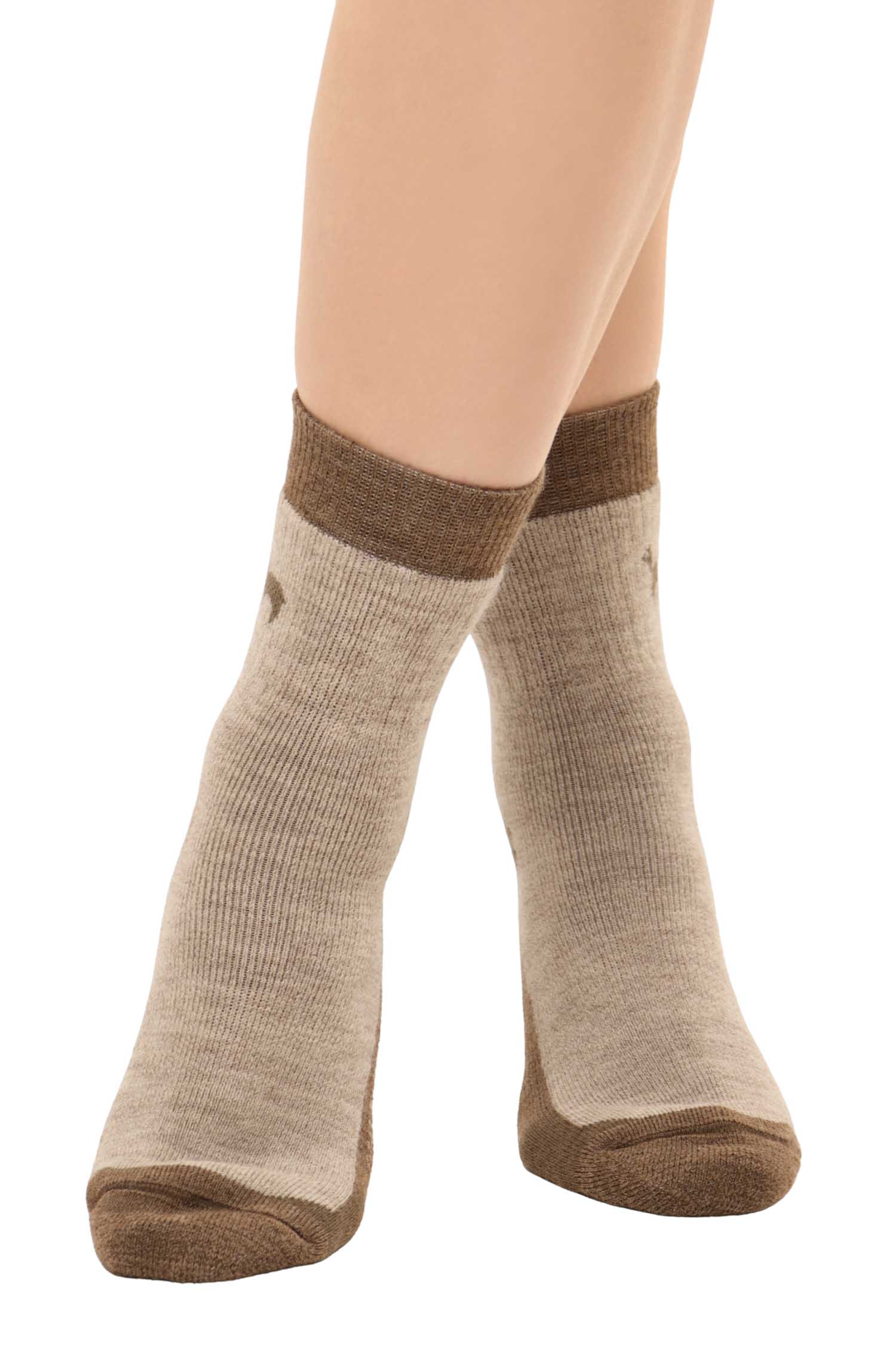 Alpaka Socken TREKKING-kakao/sand