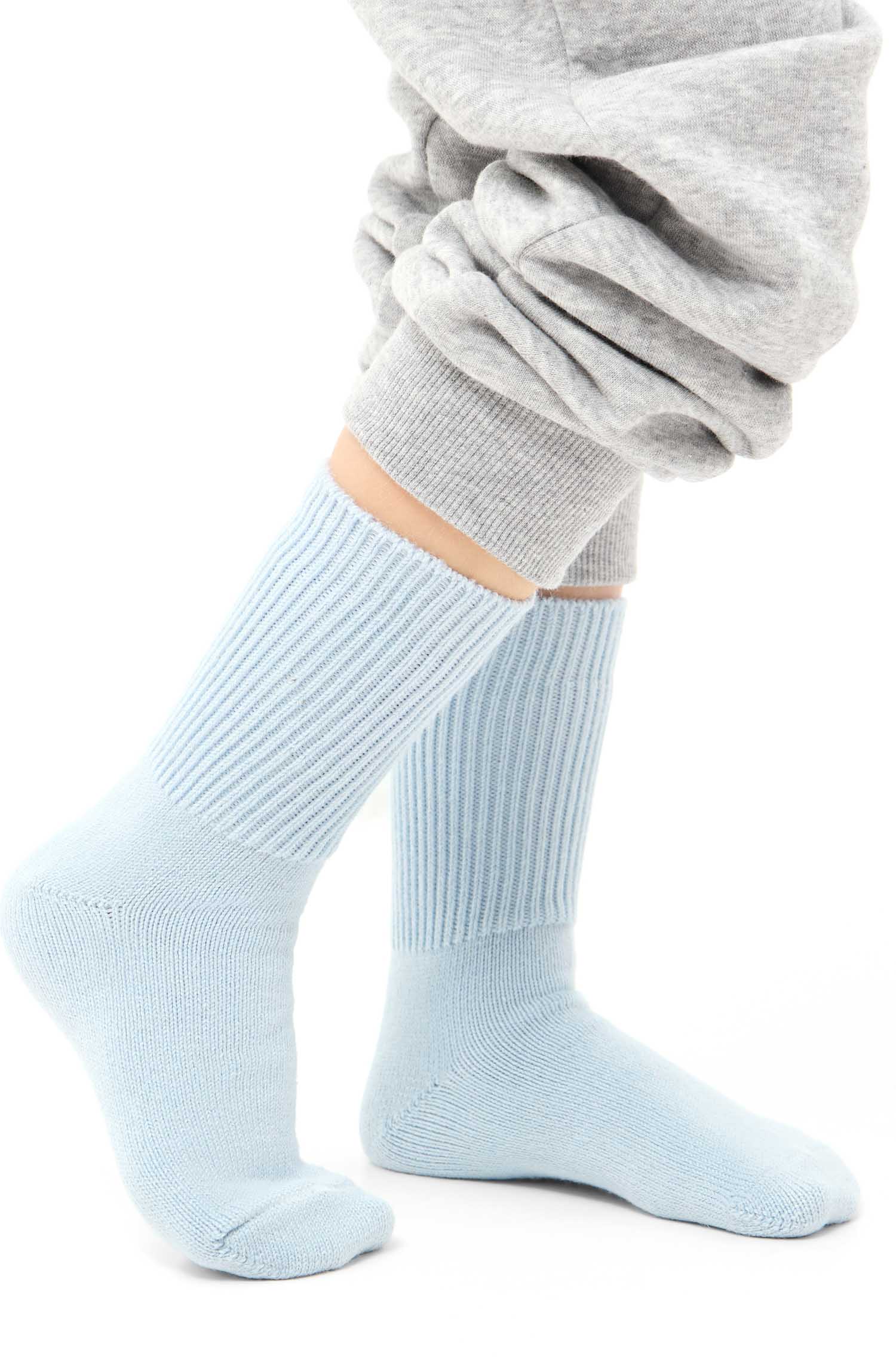 Alpaka Socken SOFT-baby blau