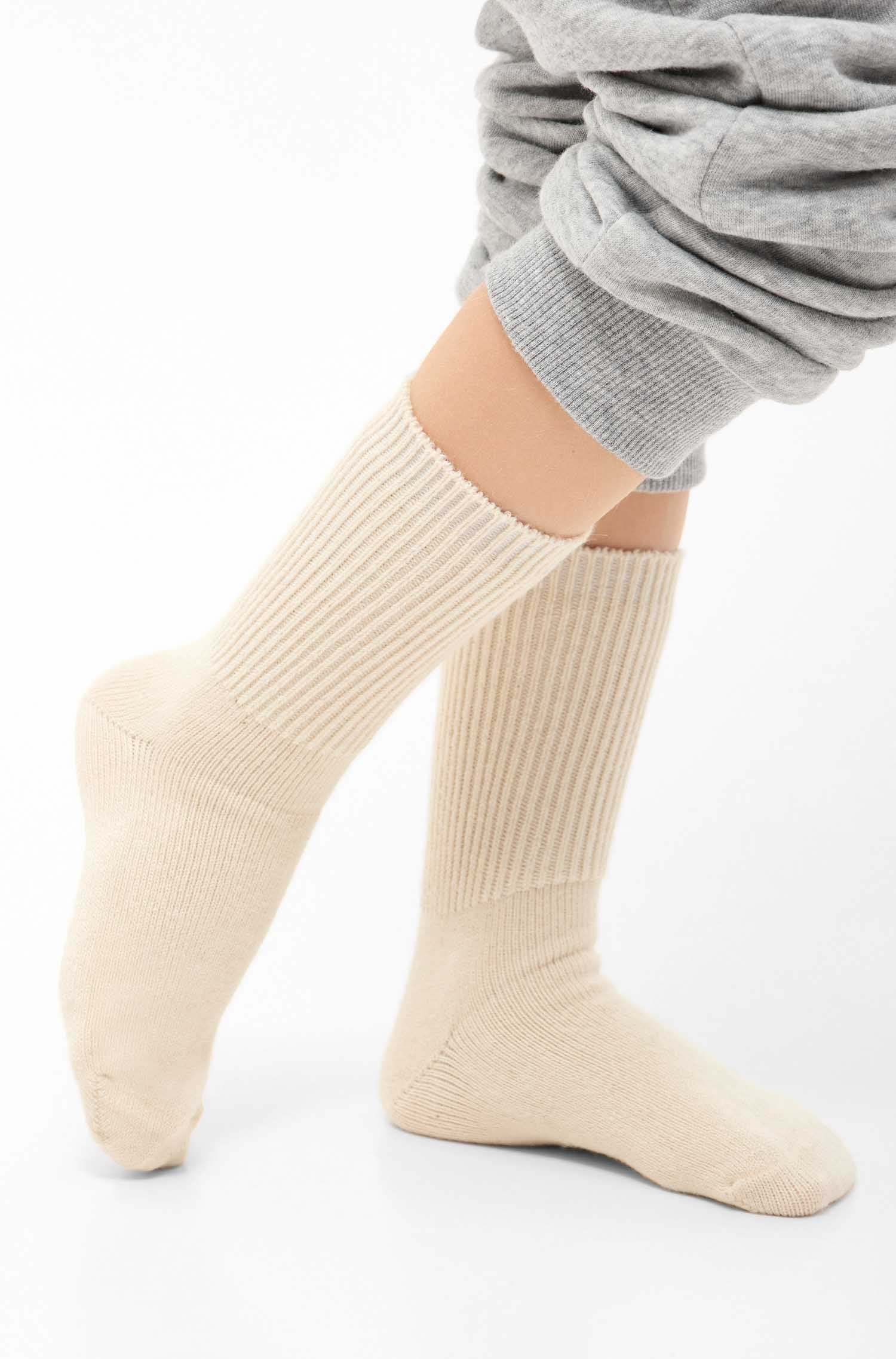 Alpaka Socken SOFT-wollweiss