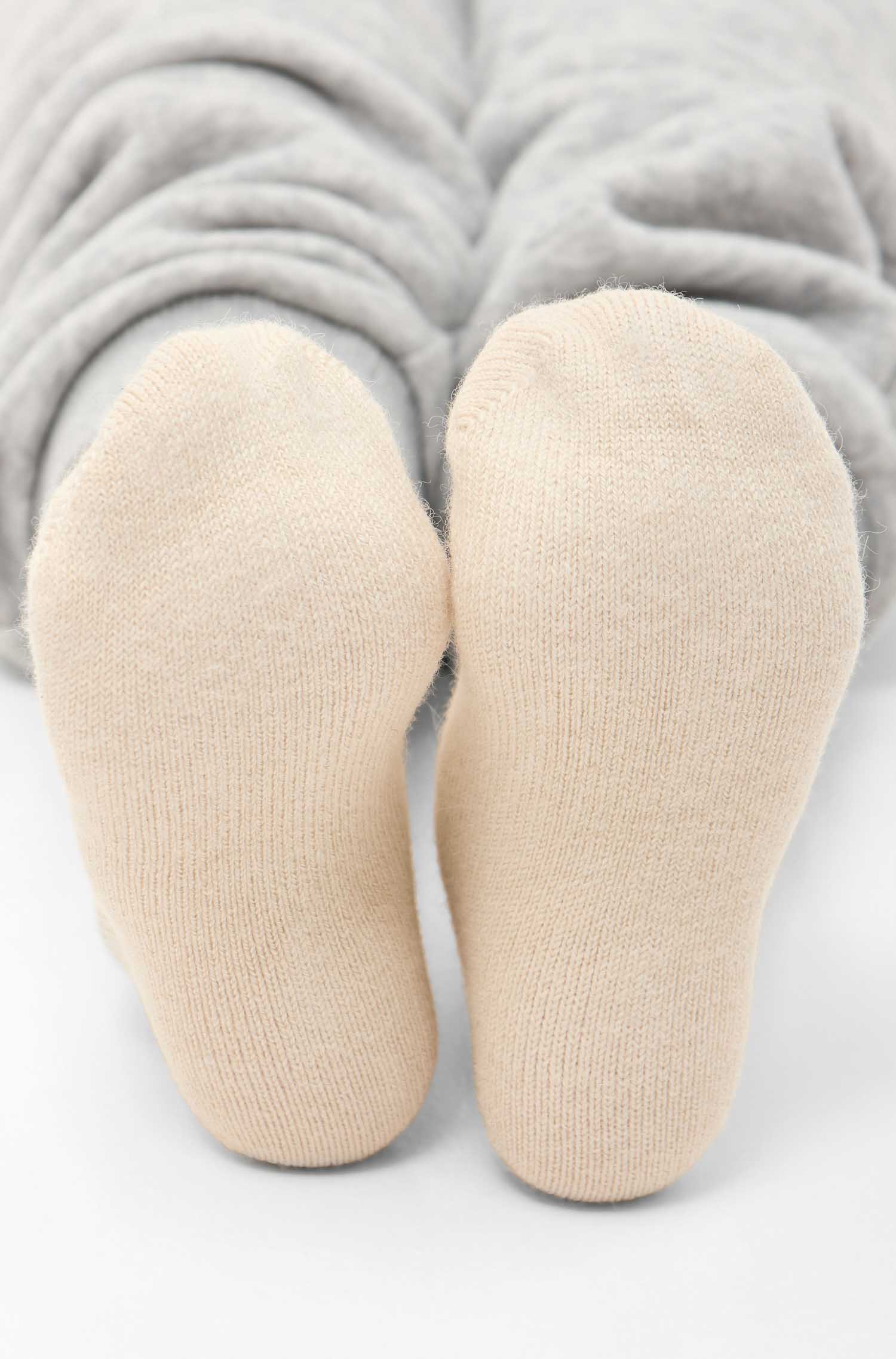 Alpaka Socken SOFT-wollweiss