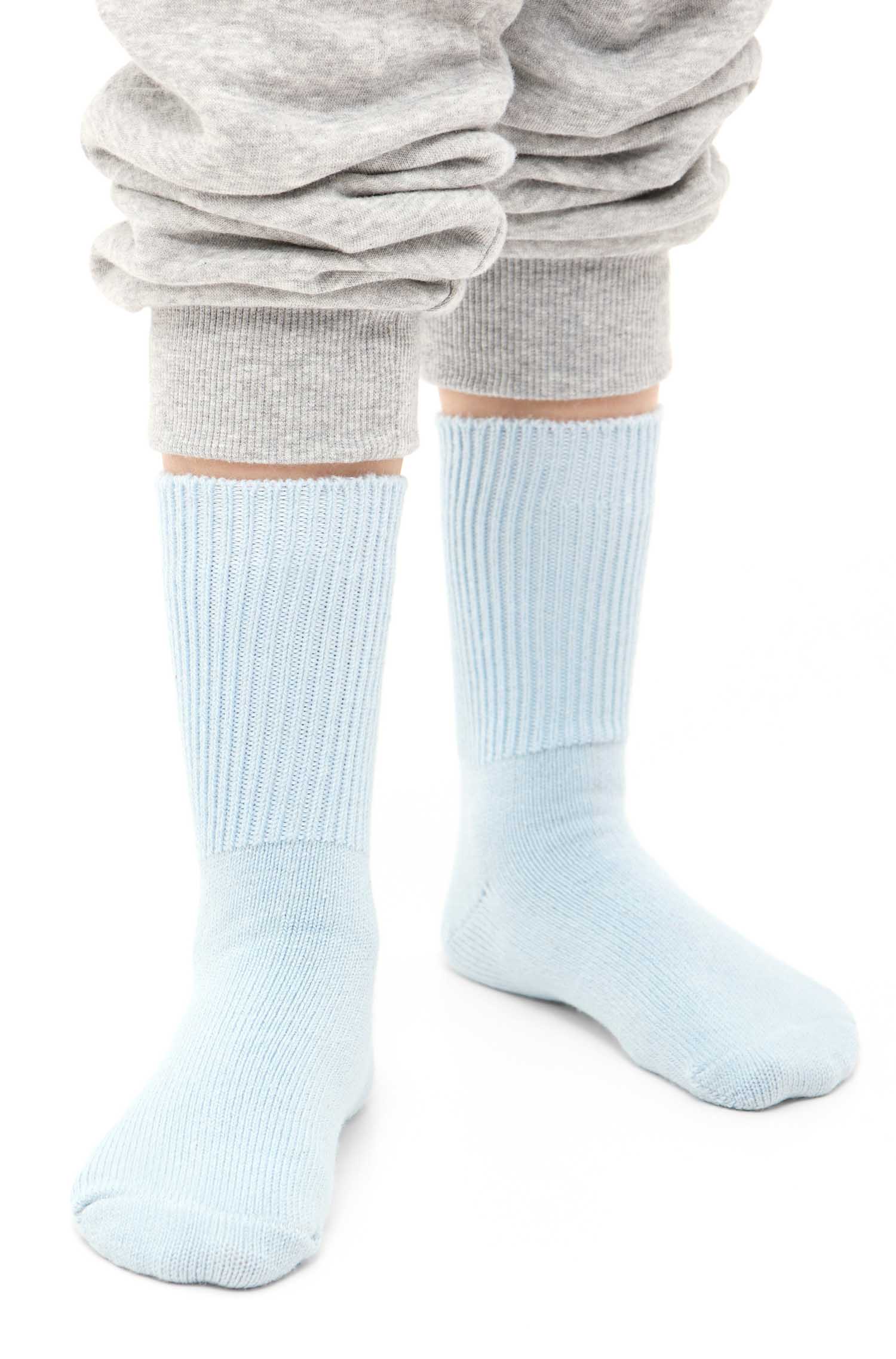 Alpaka Socken SOFT | 6er-Pack-baby blau