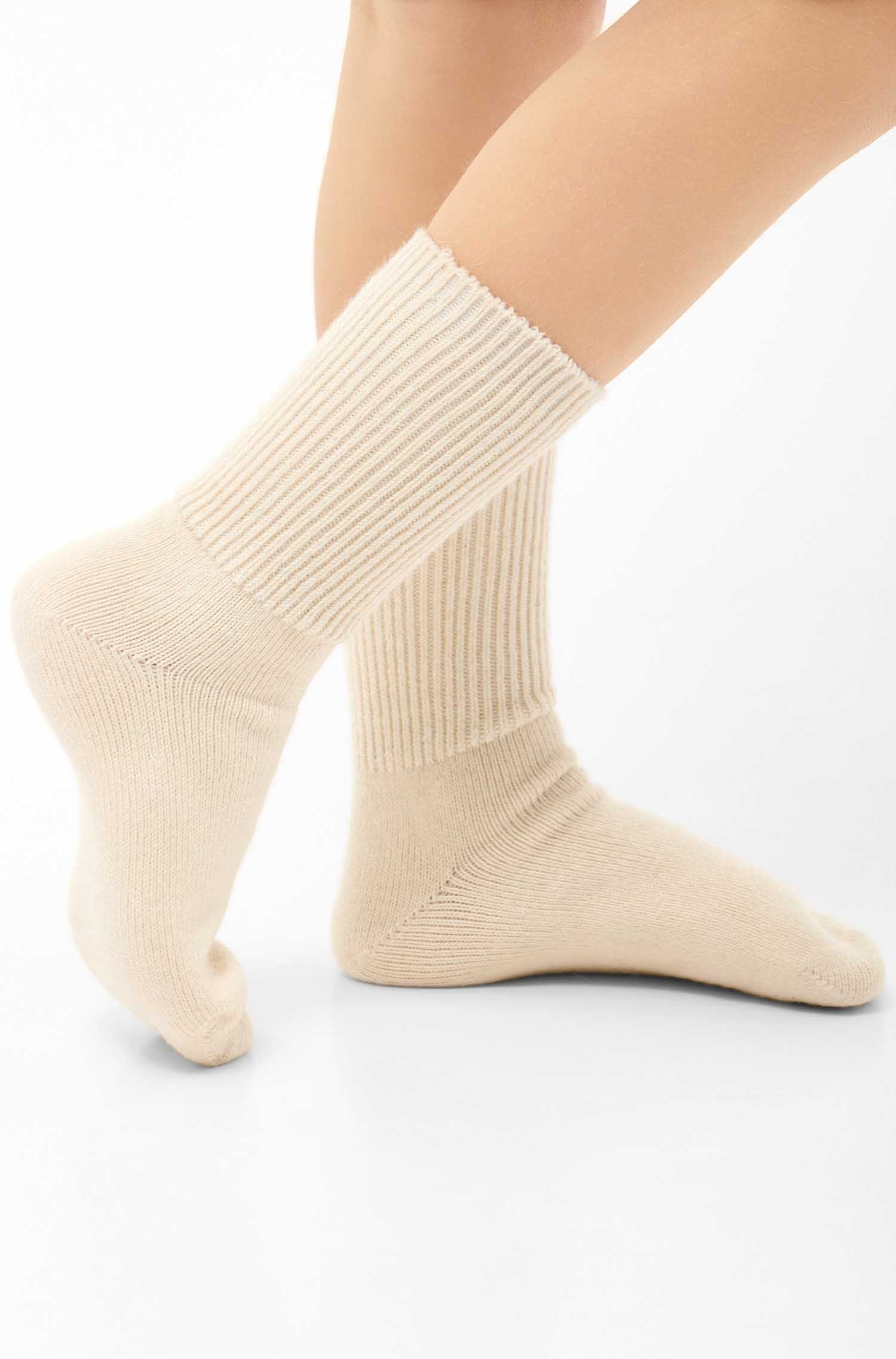 Alpaka Socken SOFT | 6er-Pack-wollweiss