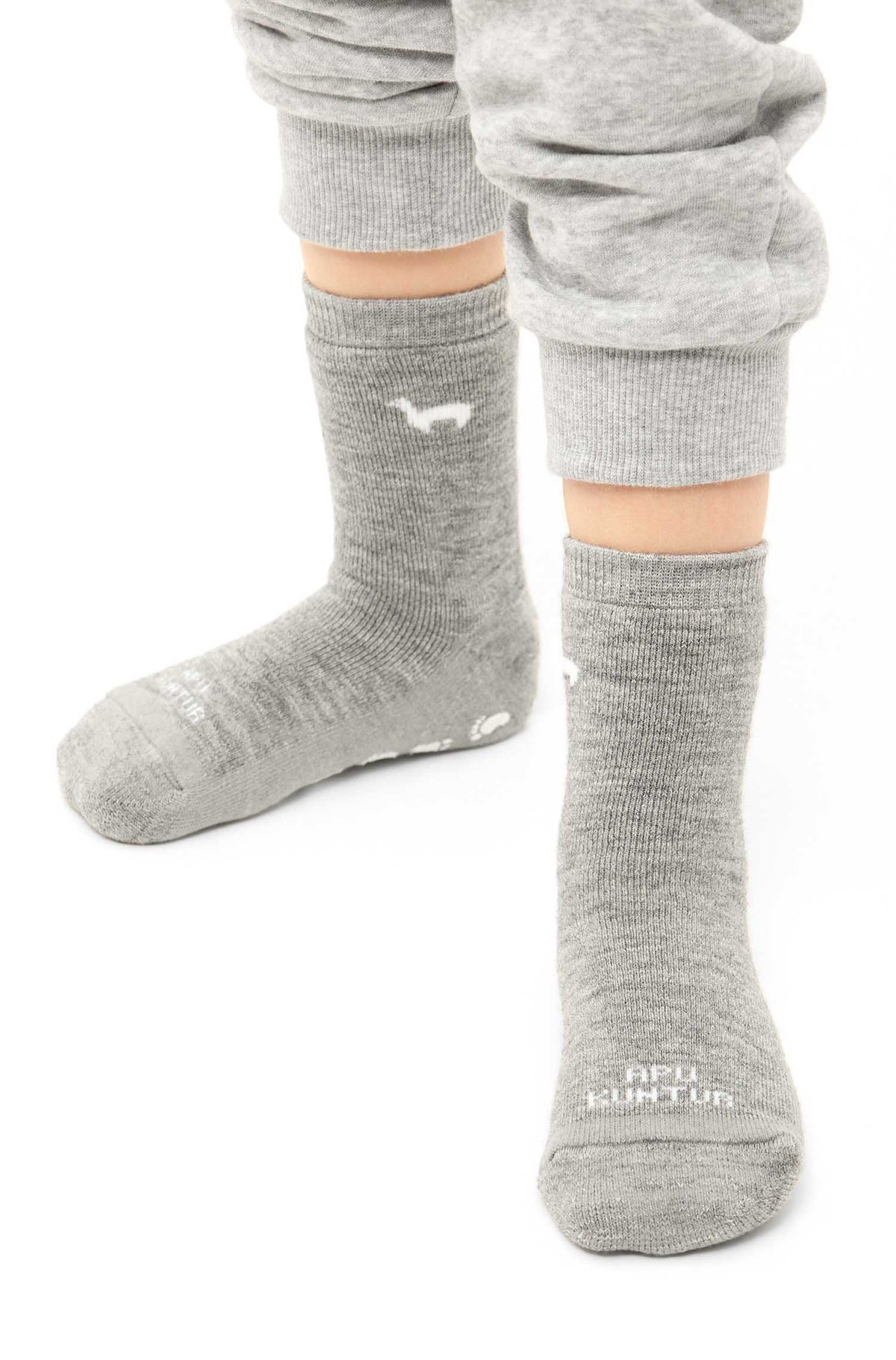 Kinder Socken ABS-grau