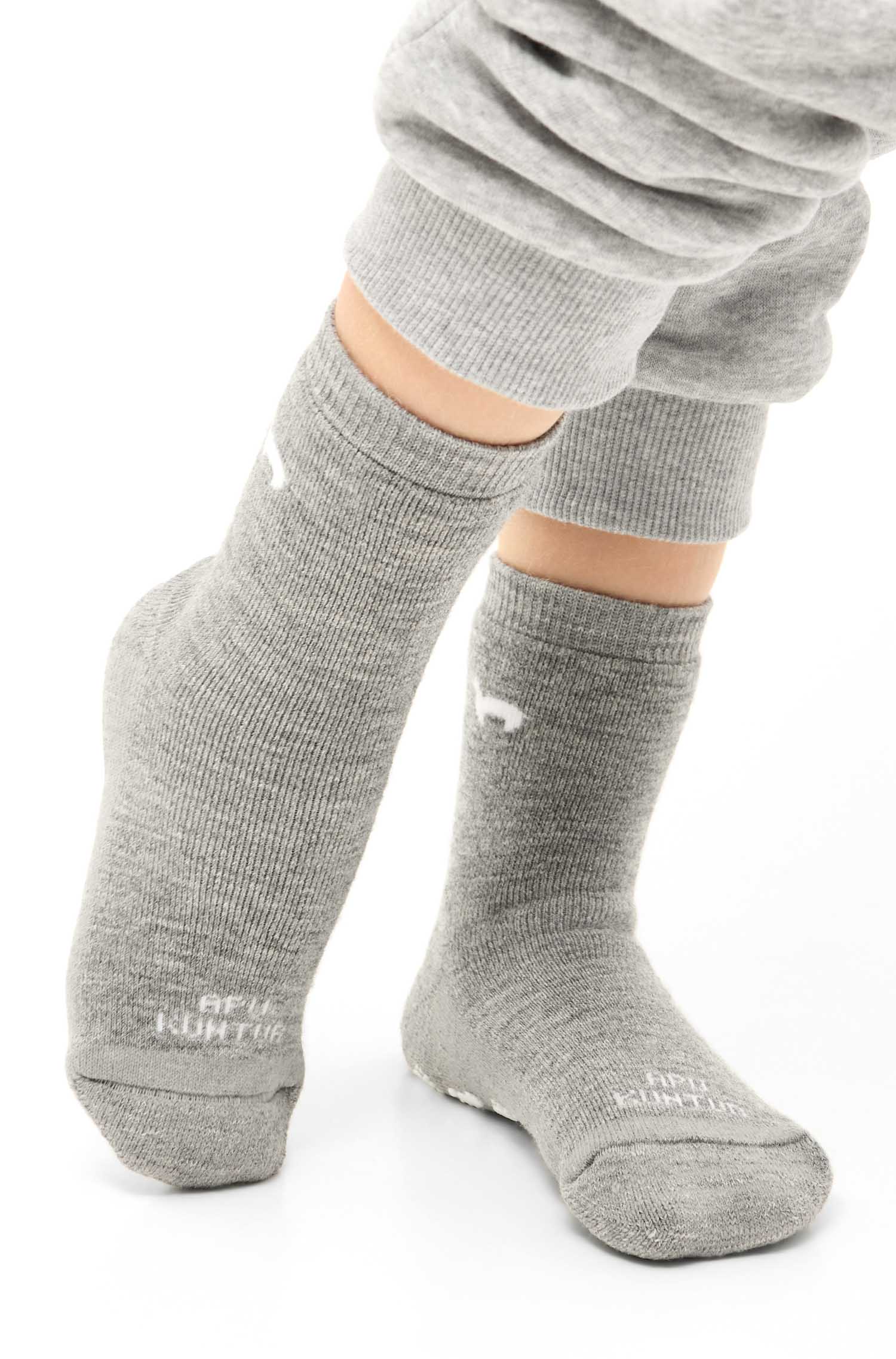 Alpaka Socken ABS | 6er-Pack-grau