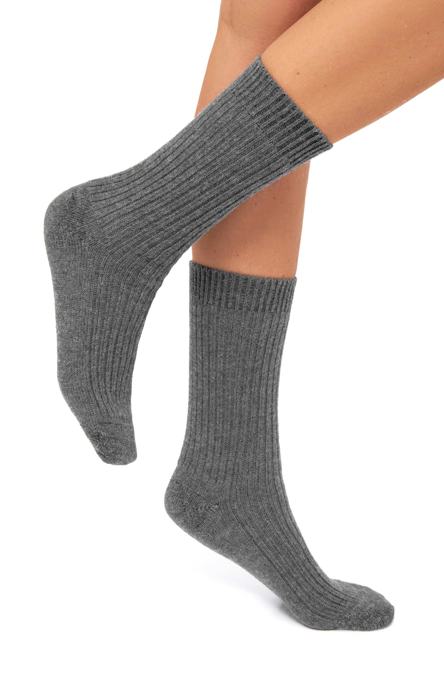 Alpaka Socken SOFT-grau
