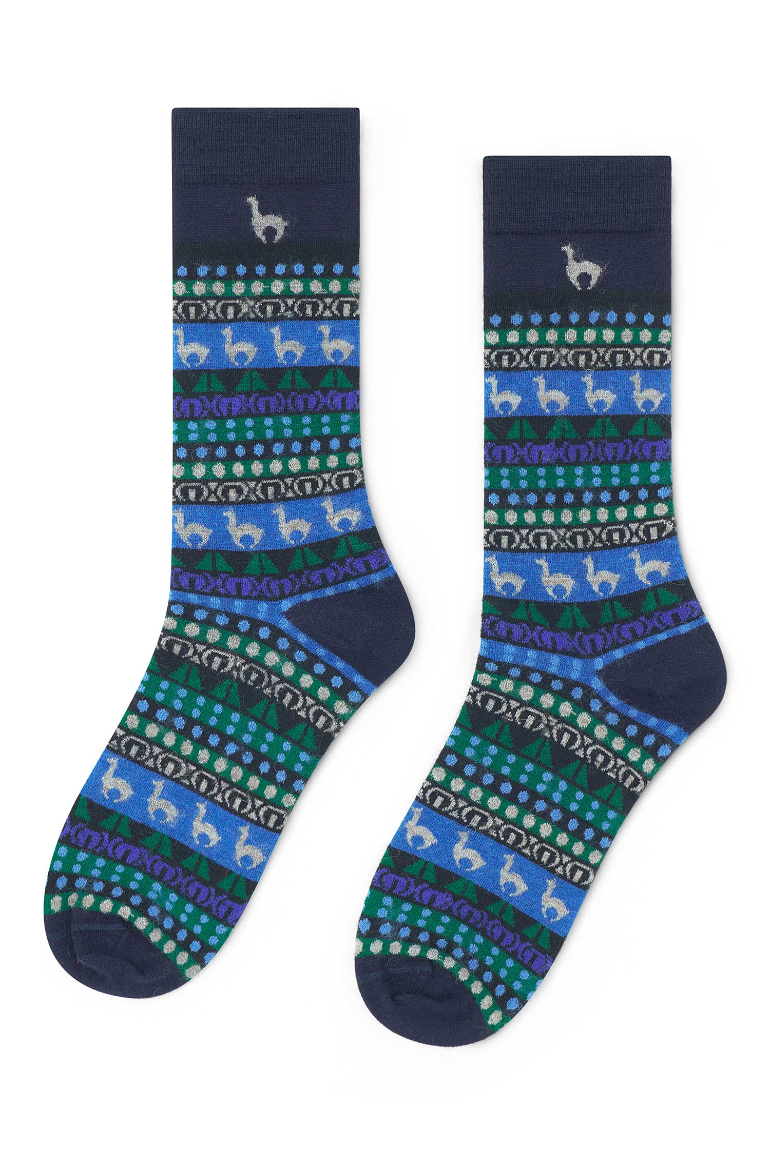 Alpaka Socken CUSCO-royalblau