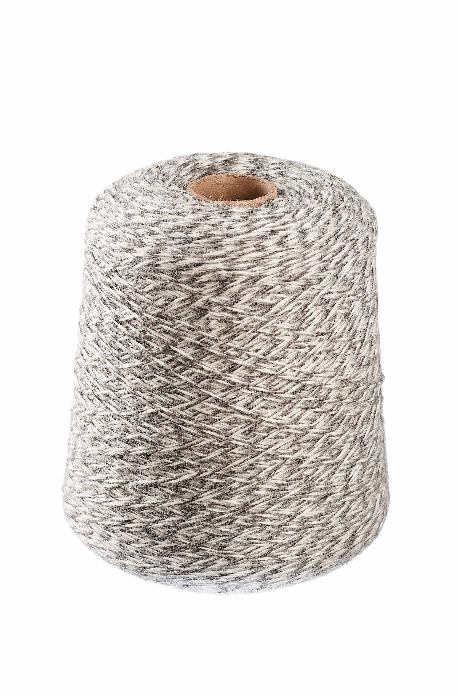 Alpaka Wolle BABY ALPACA | 1kg Kone-grau meliert