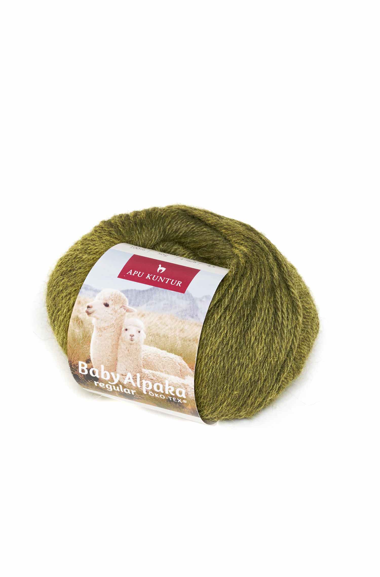Alpaka Wolle BABY ALPACA | 5×50g-avocado melange