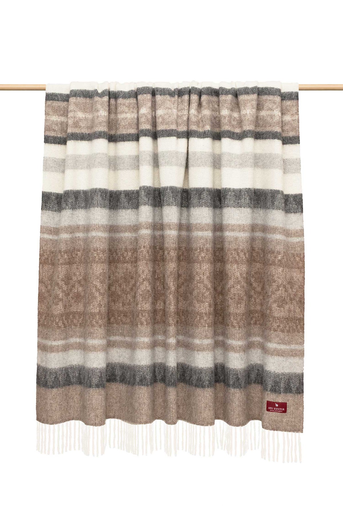 Alpaka Decke MUNDO-kamel/beige