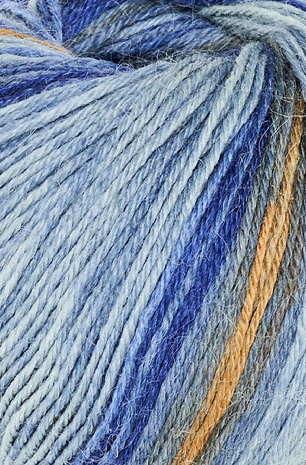 Alpaka Sockengarn HARMONY | 50g-ocker/blau