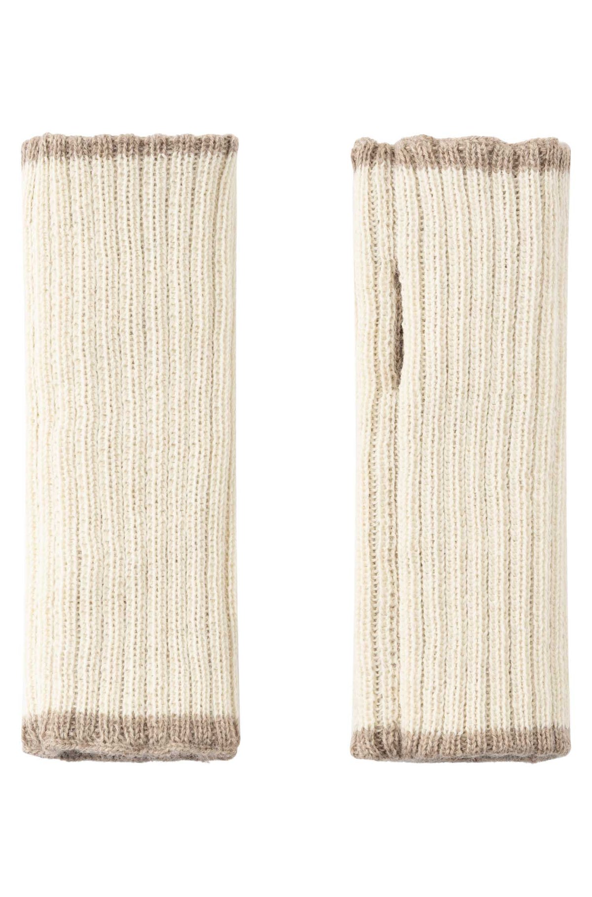 Alpaka Pulswärmer SUAVE-sand/ecru
