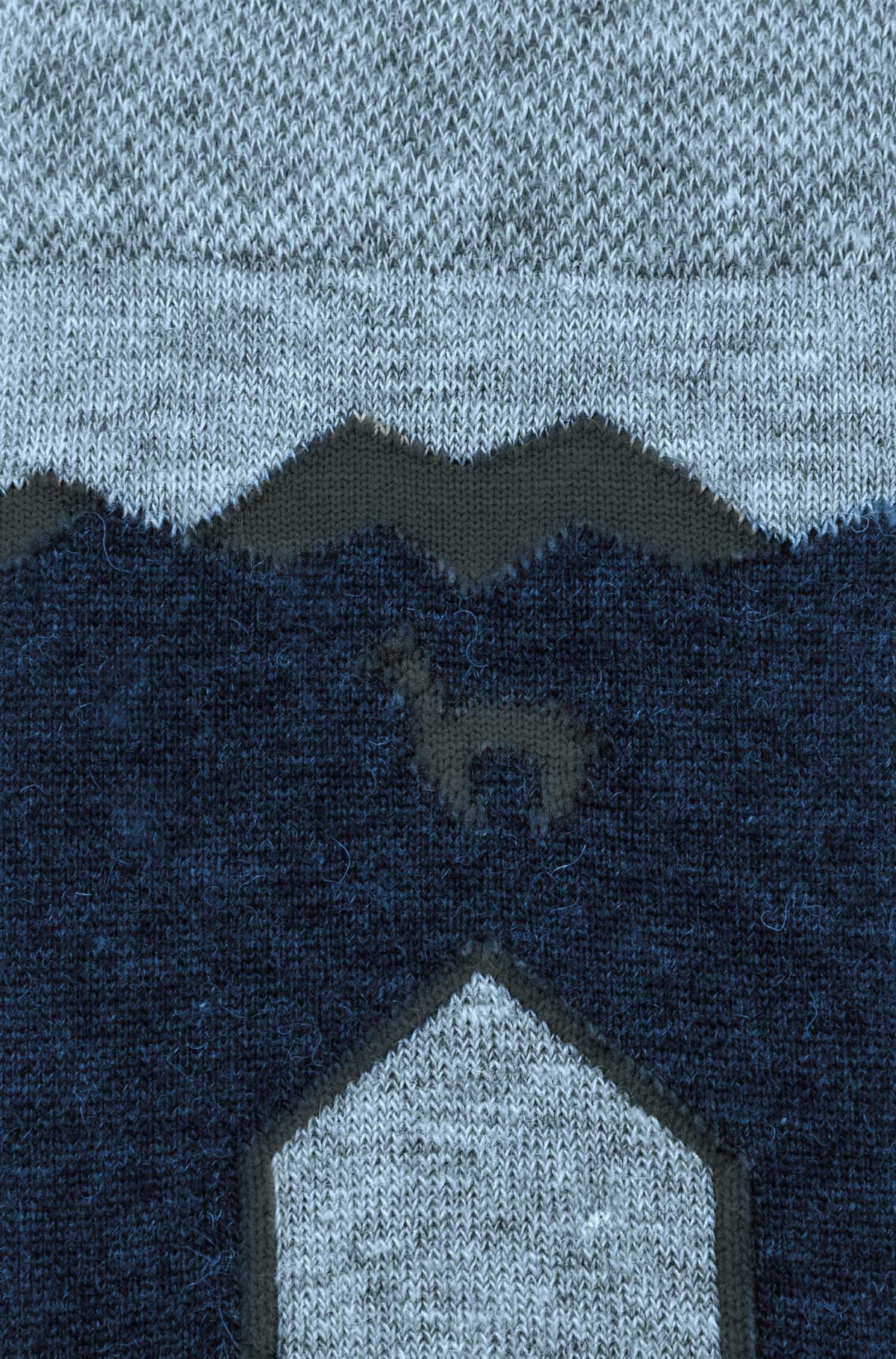 Premium Alpaka WANDERSOCKEN-blau/grau