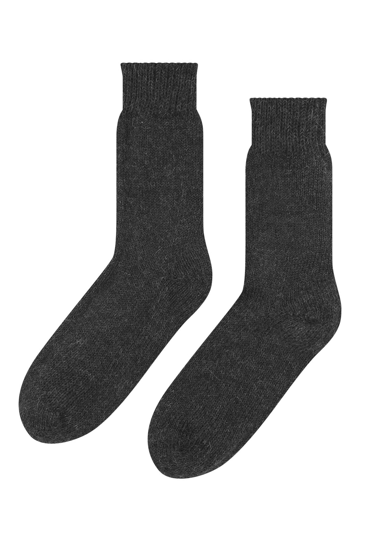 Alpaka Socken WENDE | wendbar-schwarz/grau