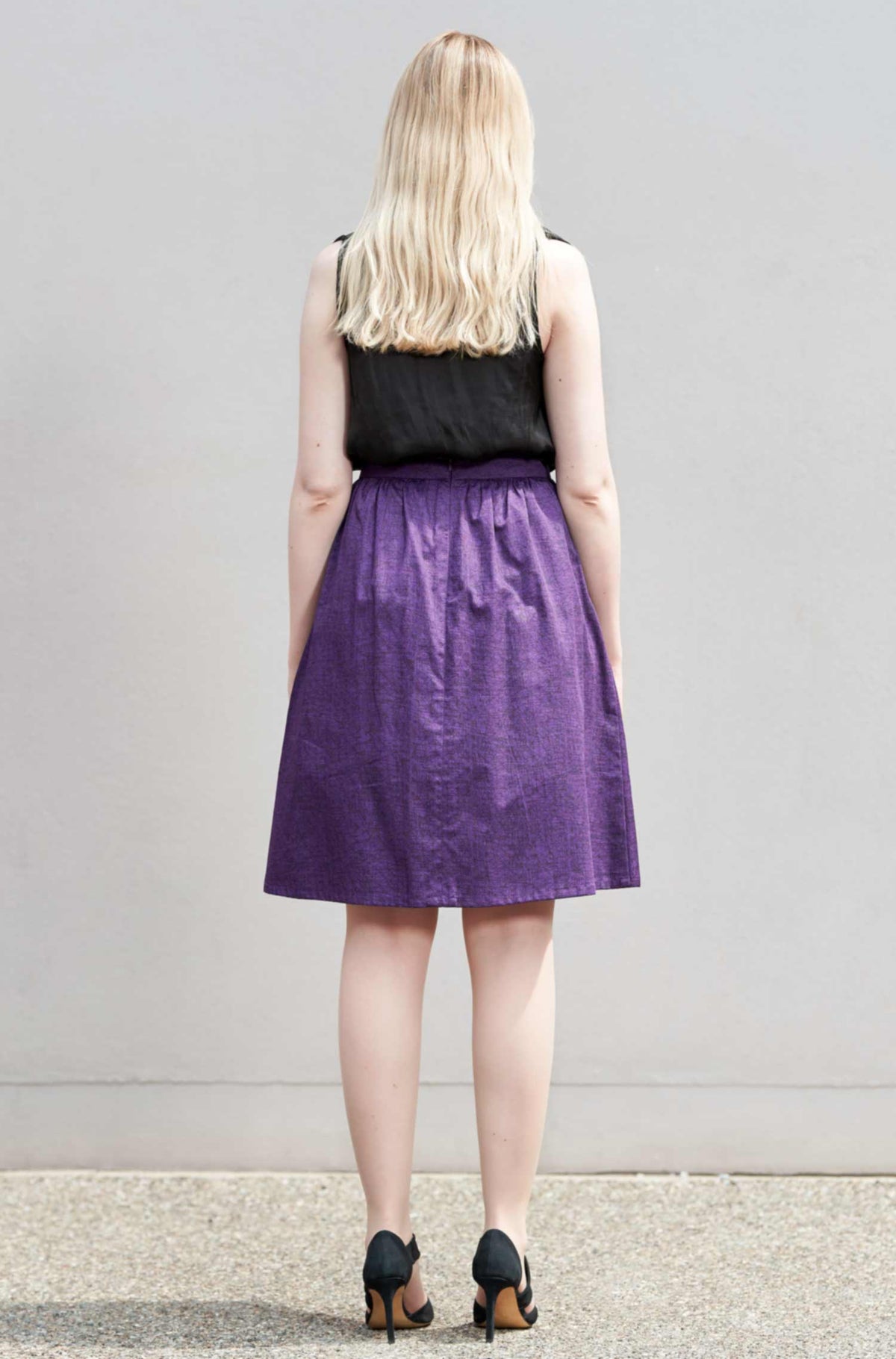 Rock ANTONIA-violett/schwarz